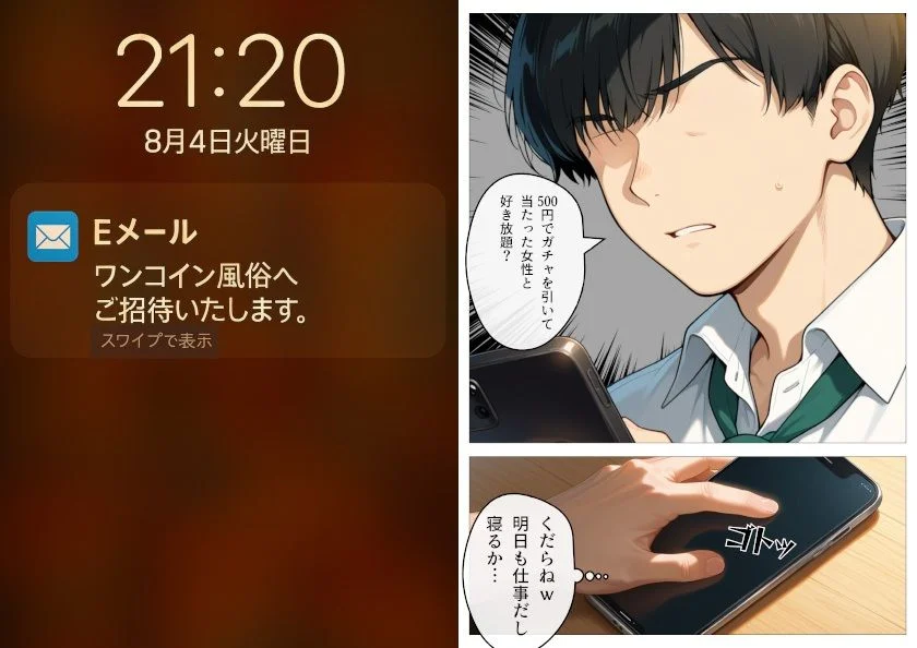 ワンコイン風俗 〜ガチャで引いたSSR美女を好き放題〜【ピココミック】d_632705サンプル画像002